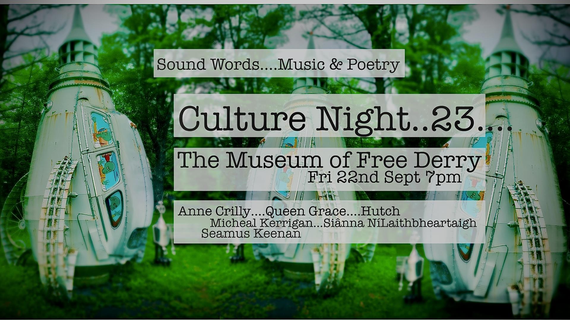 For Culture Night 2023 the Bloody Sunday Trust presents an evening of outstanding music and poetry performed by nationally recognised artists in the p