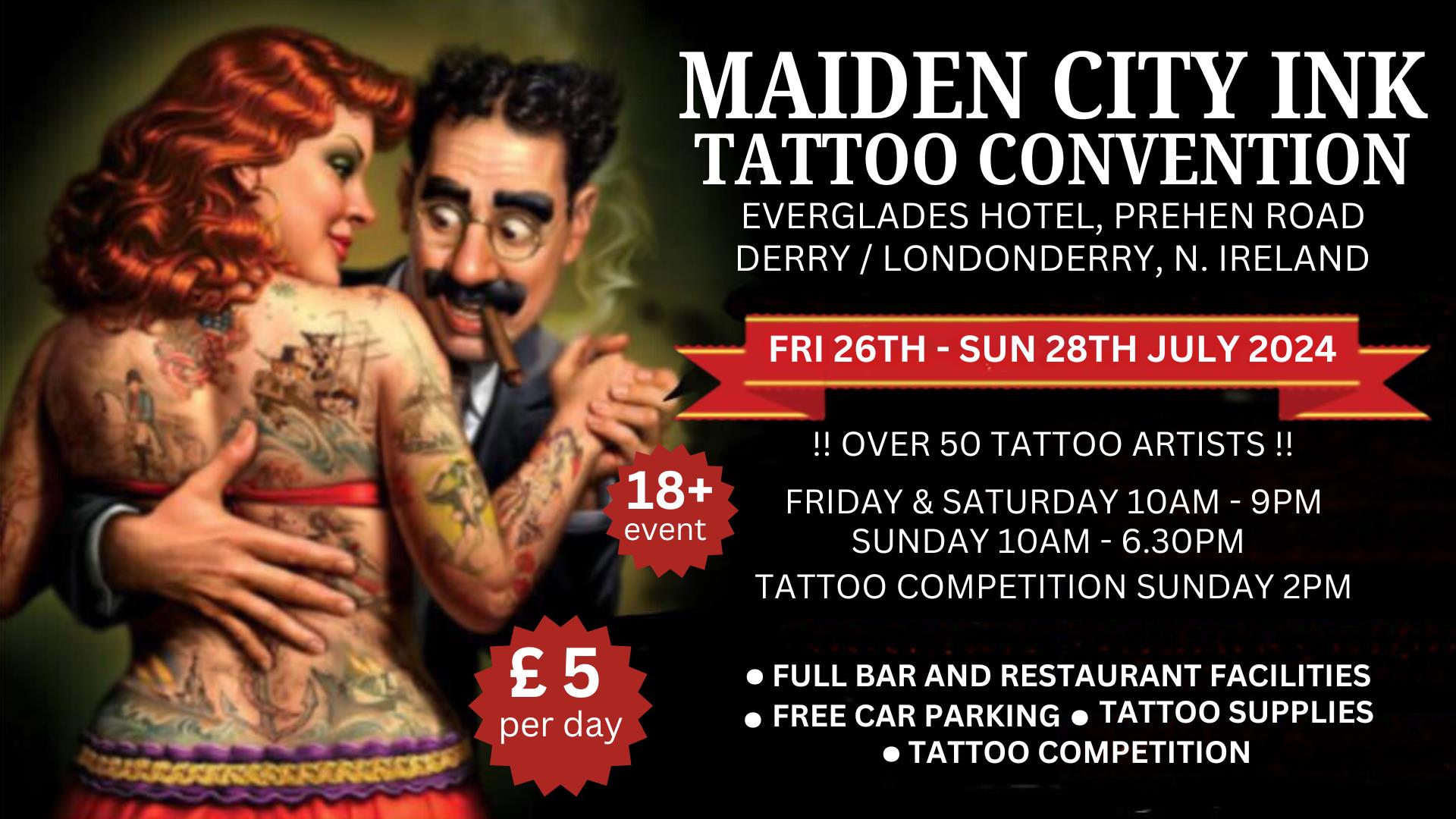 Maiden City Ink Tattoo Convention Poster