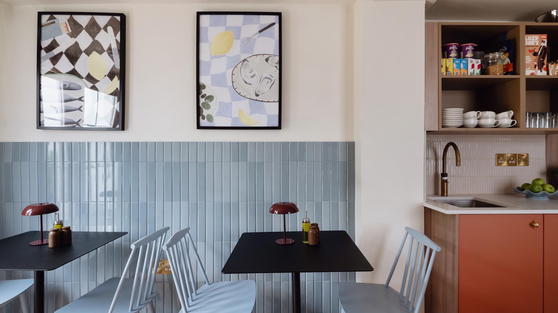 Dining and kitchen area