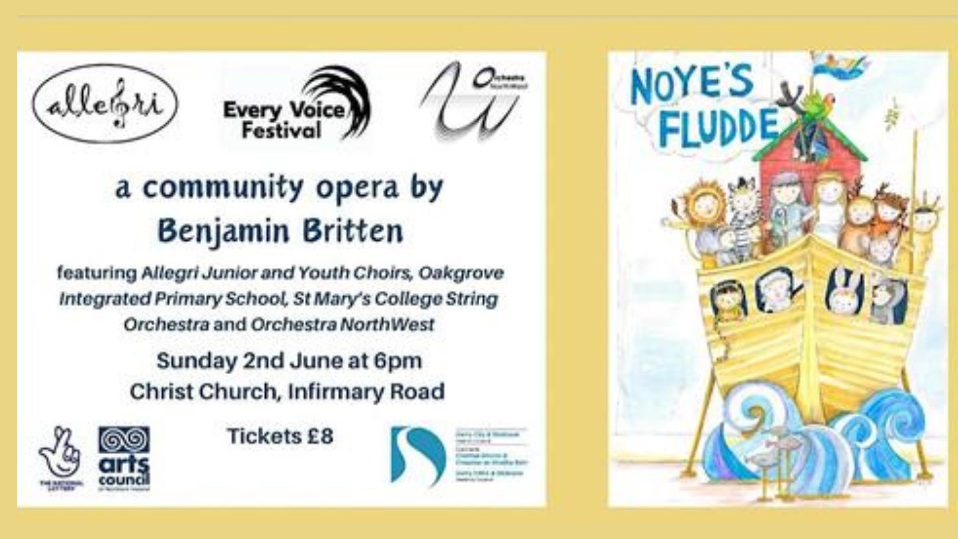 Noye's Fludde, a community opera by Benjamin Britten presented as part of the Every Voice Festival