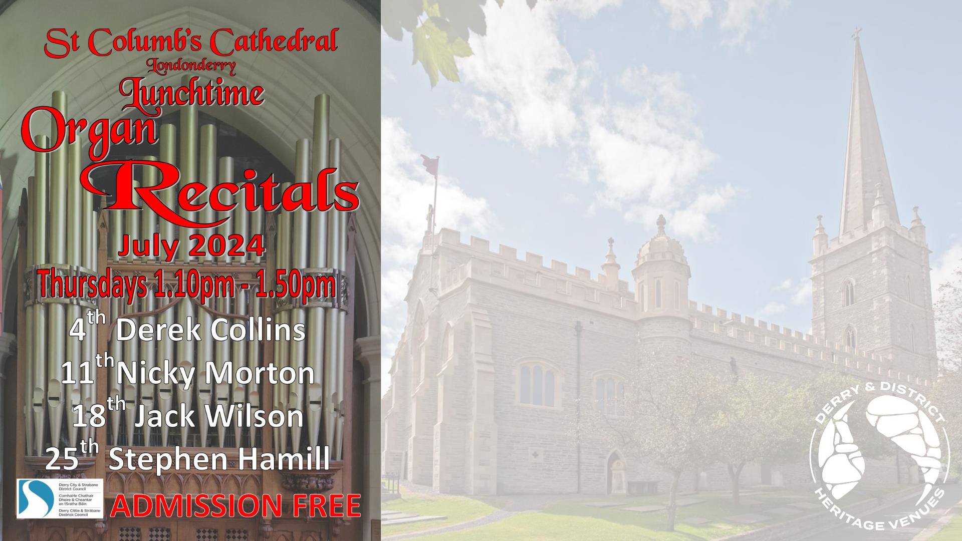 Organ Recitals at St Columb's Cathedral