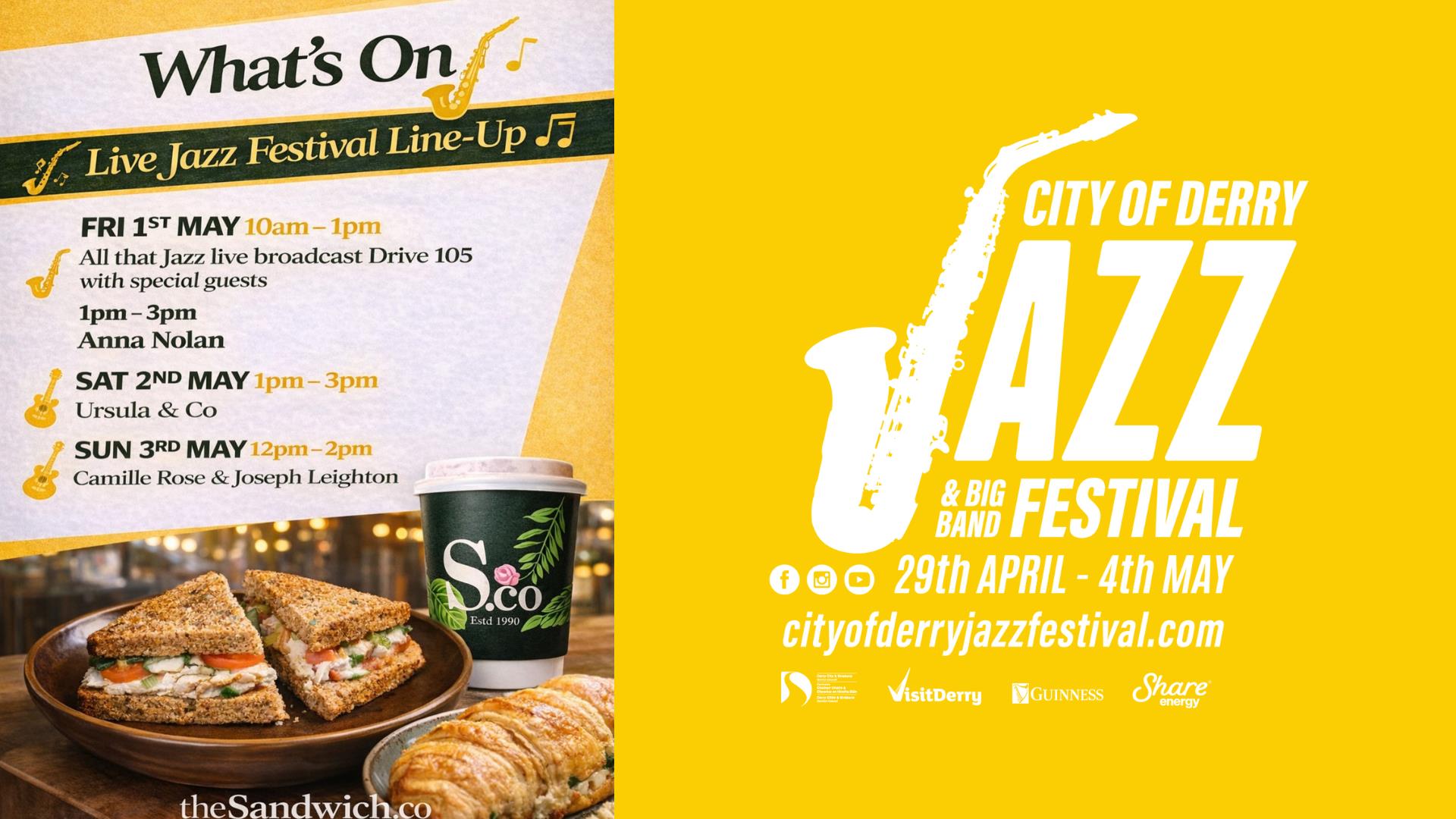 Live Music at Sandwich Co The Diamond during The City of Derry Jazz Festival