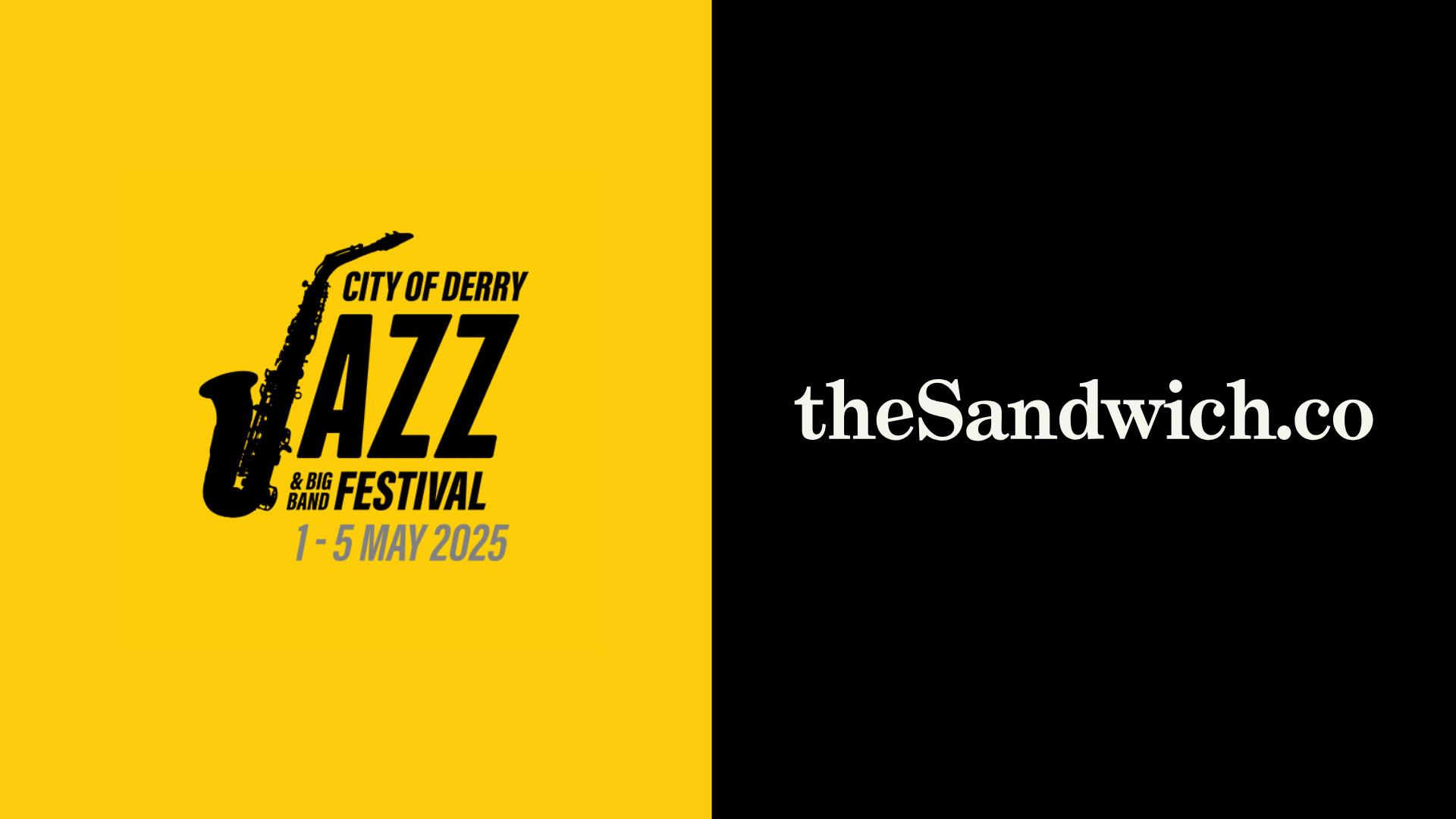 The Sandwich Co and Jazz Festival logos. Details in description.