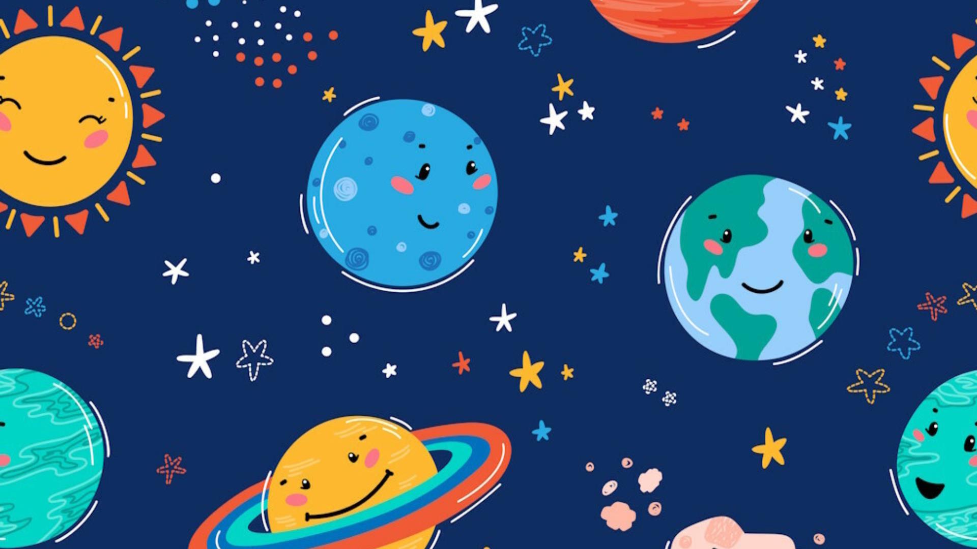 Promotional image for the 'Space Colouring for Kids' event