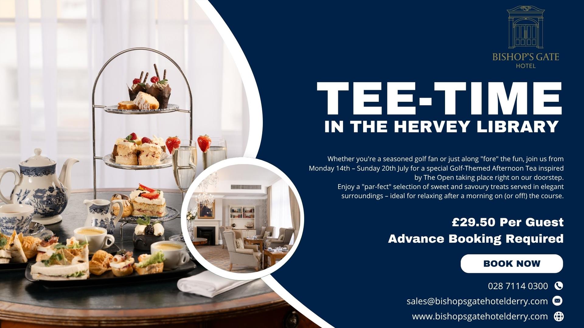 Tee Time - Golf Inspired Afternoon Tea at Bishop's Gate Hotel