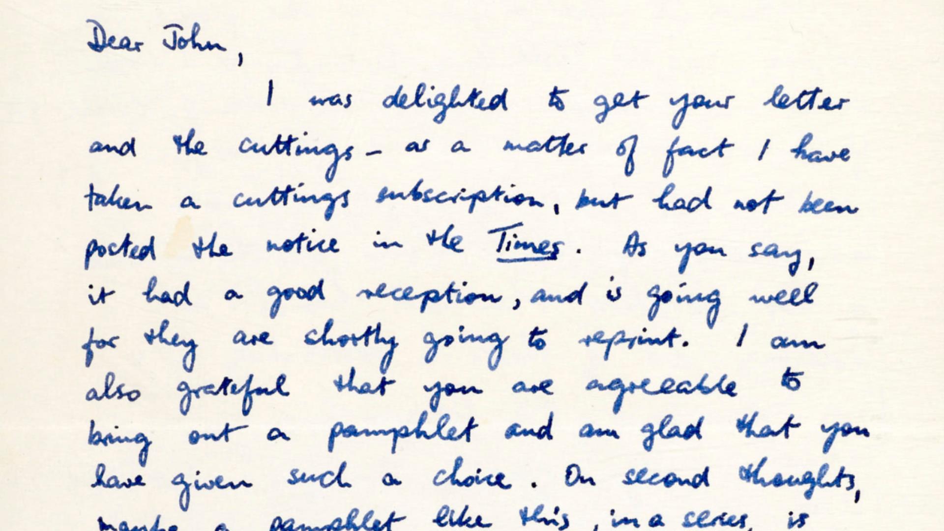 'Our imaginative estate': Heaney Letters Display