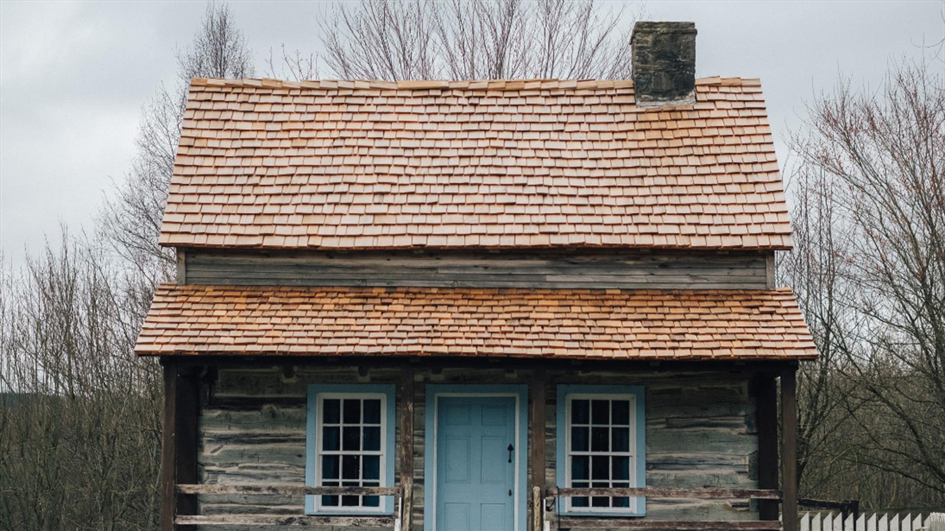 A house at the Folk Park, Omagh