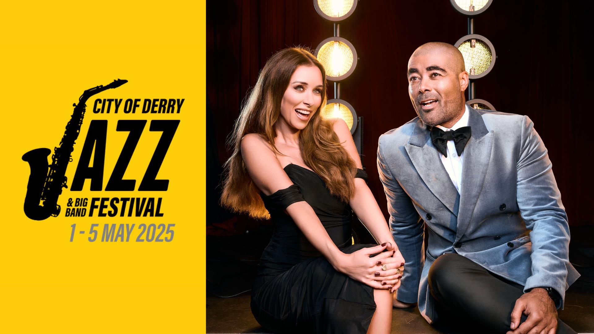 Promotional image of Una Healy and Luke Thomas for their upcoming performance at the City of Derry Jazz Festival 2025