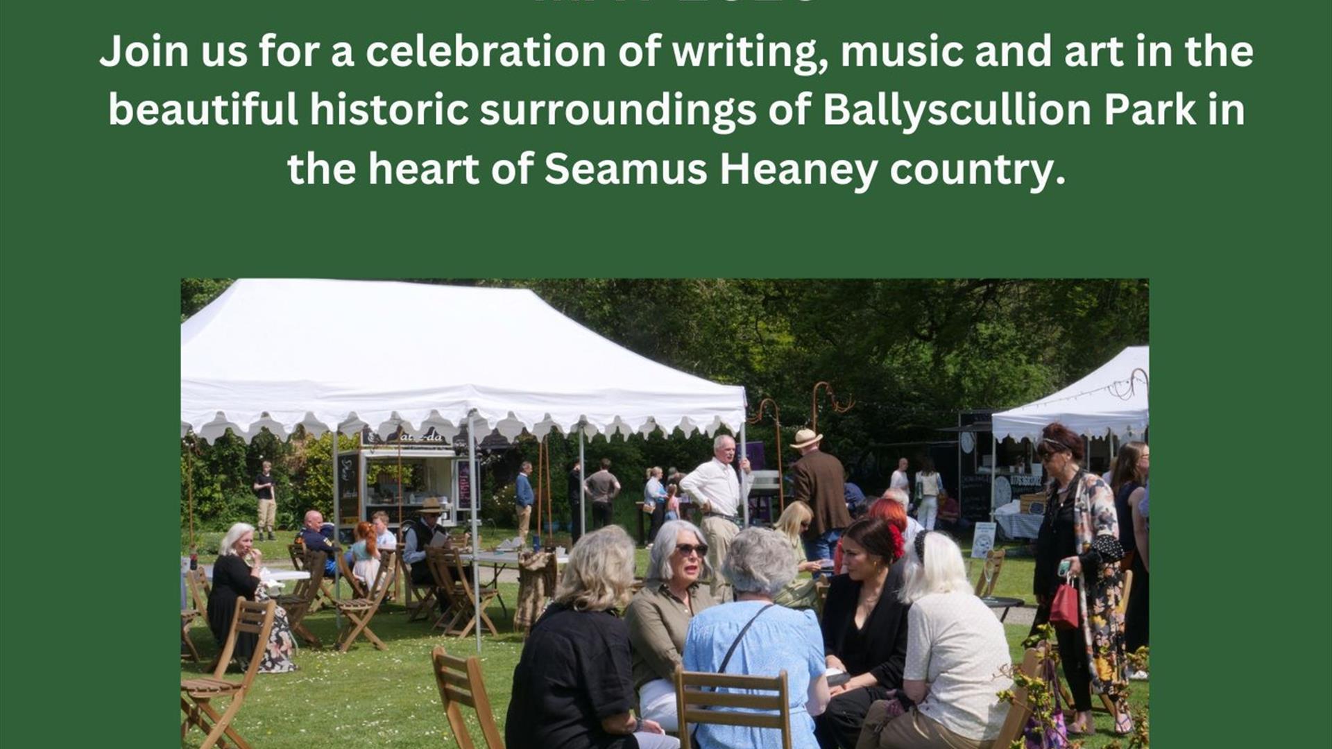 Ballyscullion Park  Book Festival Flier