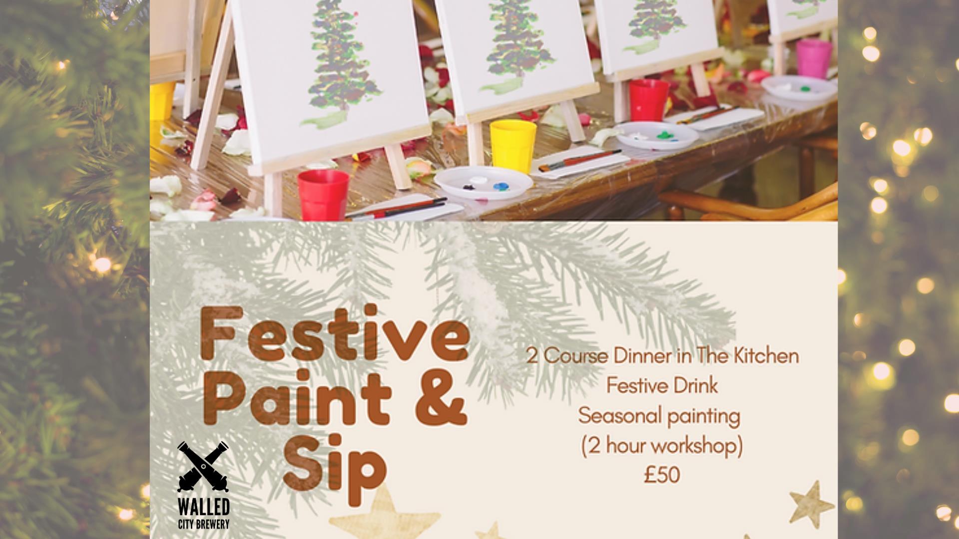 Festive Paint & Sip