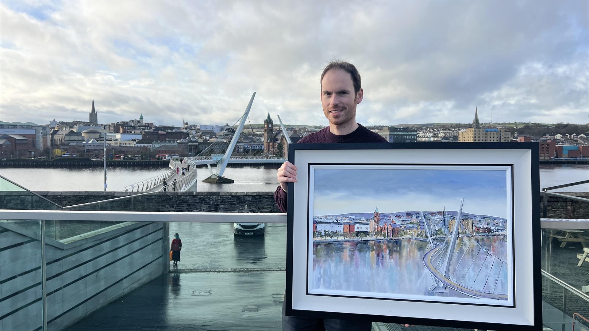 Artist Adrian Margey ahead of his 2026 Exhibition at Ebrington Hotel