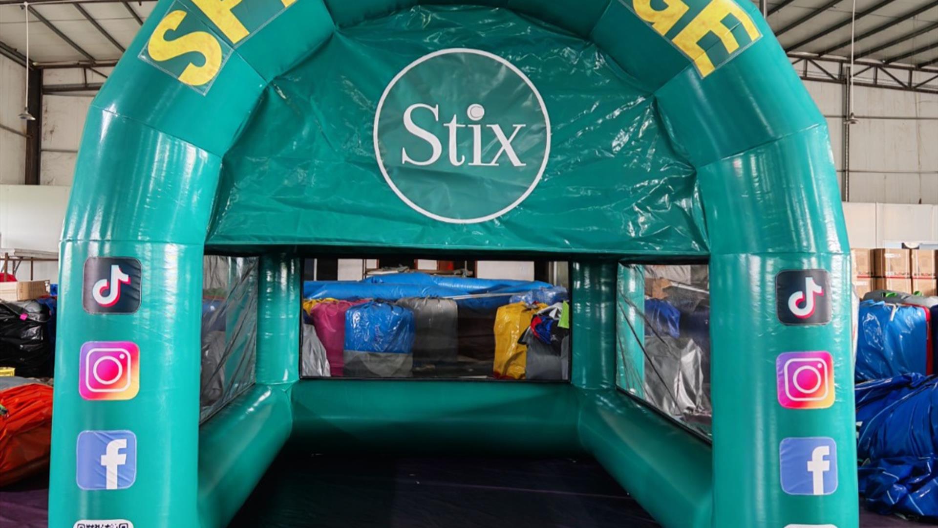 Stix Hurling Speed Cage at St Patrick's Day Spring Carnival