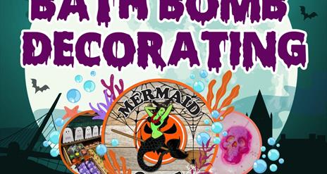 Spooky Bathbomb painting with Mermaid Cove
