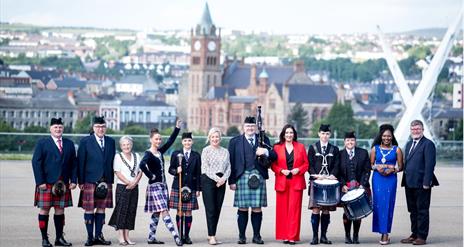 All Ireland Pipe Band Championships Group Photo