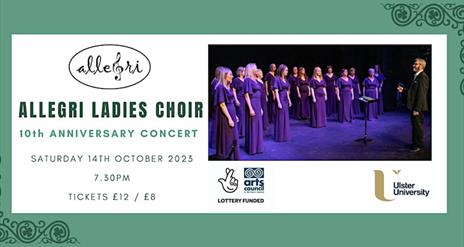 Promotional image for Allegri Ladies Choir 10th Anniversary Concert