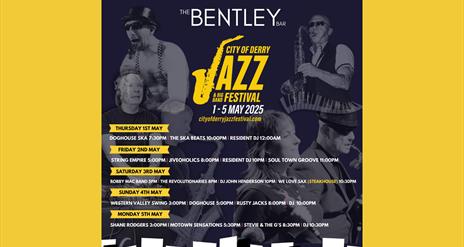 The Bentley Bar jazz lineup. Details in description.