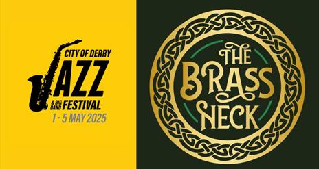 Brass Neck and Jazz Festival logos. Details in description.