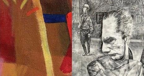 CONTRASTS : THE POETIC AND THE POLITICAL NEW AND RECENT PAINTINGS AND DRAWINGS