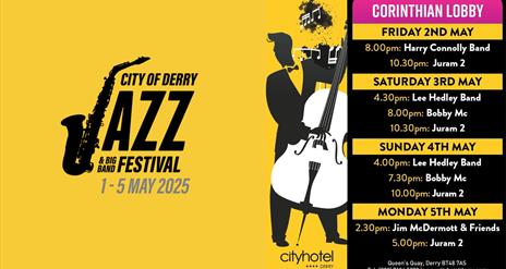 The event list for City Hotel's Jazz lineup.