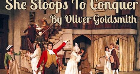 Promotional image for the 'She Stoops To Conquer' event