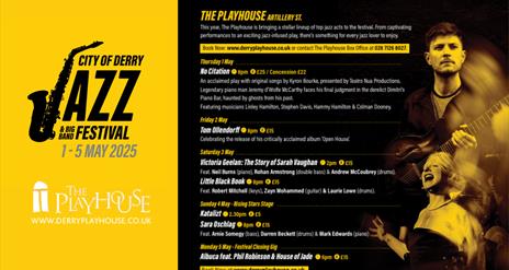 Jazz Hub at the Playhouse line up for 2025
