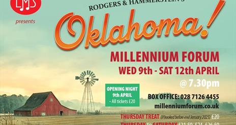 Promotional image for the LMS production of Oklahoma.