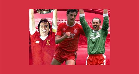 Liverpool Legends - Aldridge, Grobbelar, Thompson