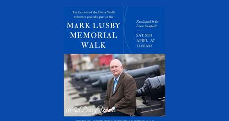 Promotional image for the Mark Lusby Memorial Walk.