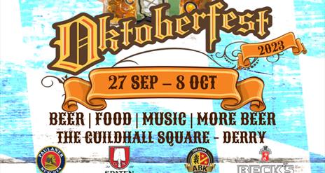 Logo for the upcoming 'Derry Oktoberfest' event.