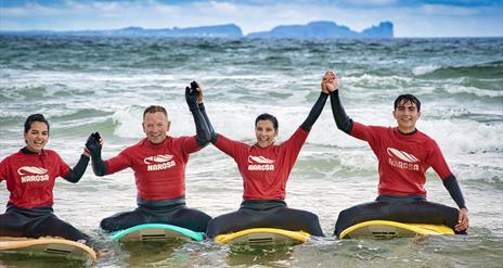 Surfing on the Wild Atlantic Way at Rossnowlagh