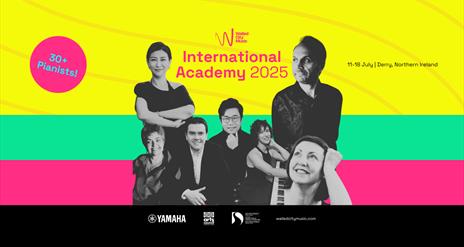 Images of the facilitators and faculty for the Walled City Music International Academy, taking place 11-18 July 2025