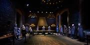 Winterfell Great Hall, one of the authentic sets visitors can step inside when they visit Game of Thrones Studio Tour.