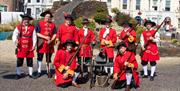 Group photo of people in costume.
