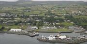 Aerial shot of Inishowen Maritime Museum & Full Dome Planetarium.