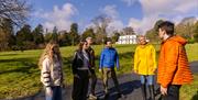 Guided tour in field outside Brook Hall. Brook Hall Estate & Gardens, Derry~Londonderry.