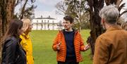 Guided tour in garden outside Brook Hall. Brook Hall Estate & Gardens, Derry~Londonderry.