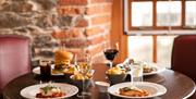 Food on Table at The Coach House