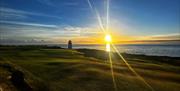 The horizon of Greencastle Golf Club, County Donegal.