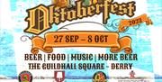 Logo for the upcoming 'Derry Oktoberfest' event.