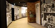 Interior of the new Peacemakers Museum located within the Gasyard in the Bogside area of Derry.