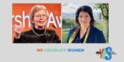 The two women involved in the 'Women and Climate Justice' event.