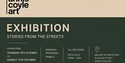 Promotional poster for Gallery of Reflection, an exhibition of paintings by Annie Coyle at 16 Bishop Street, Derry.