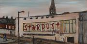 Original acrylic painting 'Stardust' by Annie Coyle, featured in the Stories from the Streets exhibition at Gallery of Reflection.