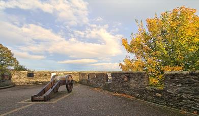 Autumn image of Cannon on the Walls of Derry~Londonderry