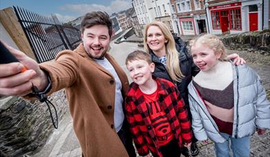 Family day out at Derry City walls