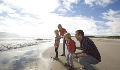 Family at the beach