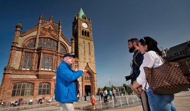 Derrie Danders Walling Tour outside the Guildhall