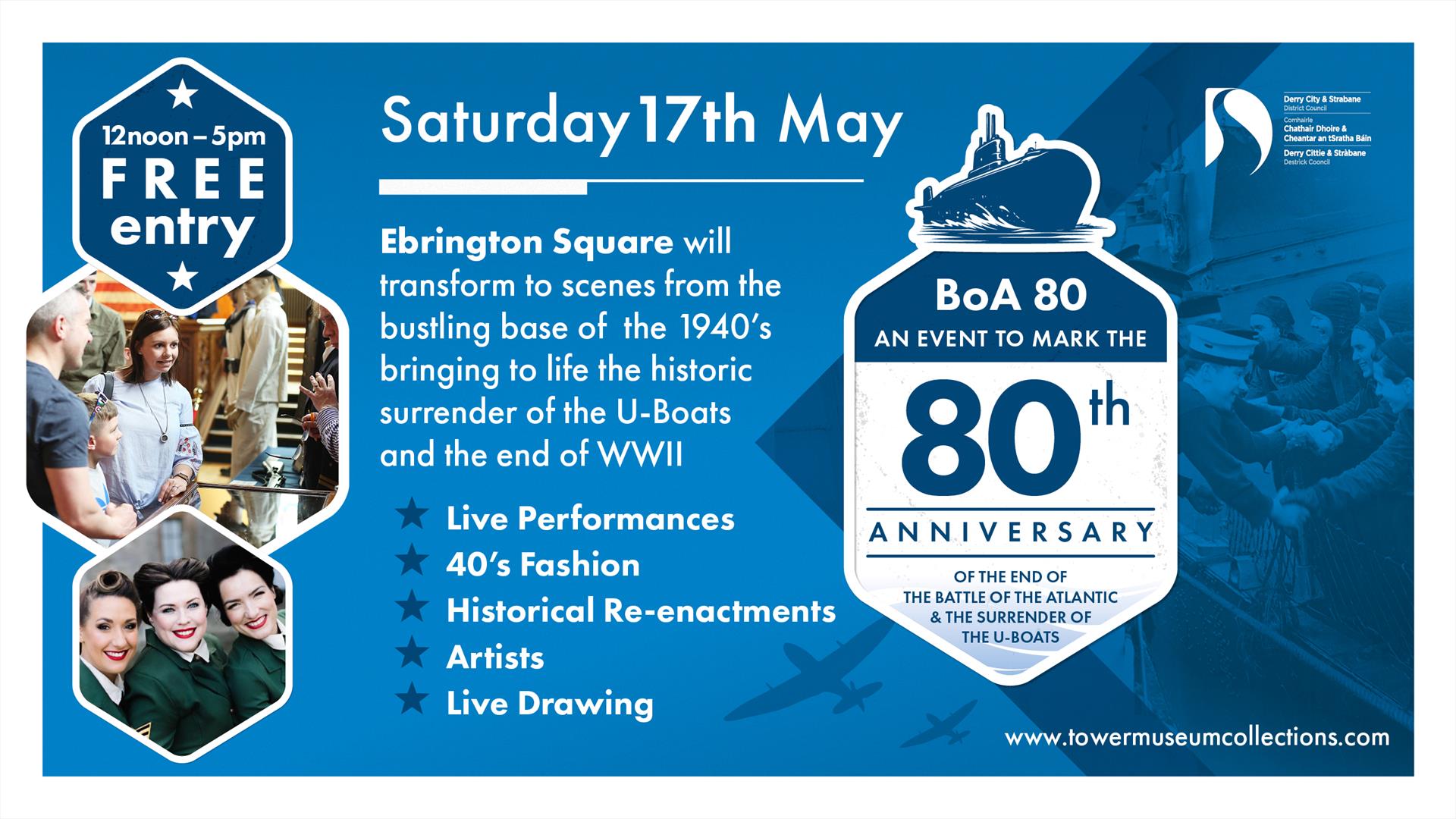Promotional banner for the BoA80 event. Promotional banner for the BoA80 event.