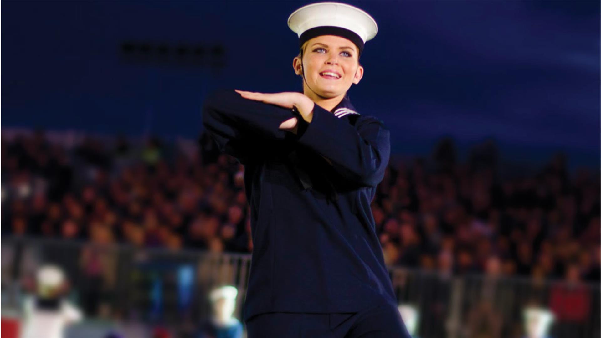 Performer dressed as a sailor