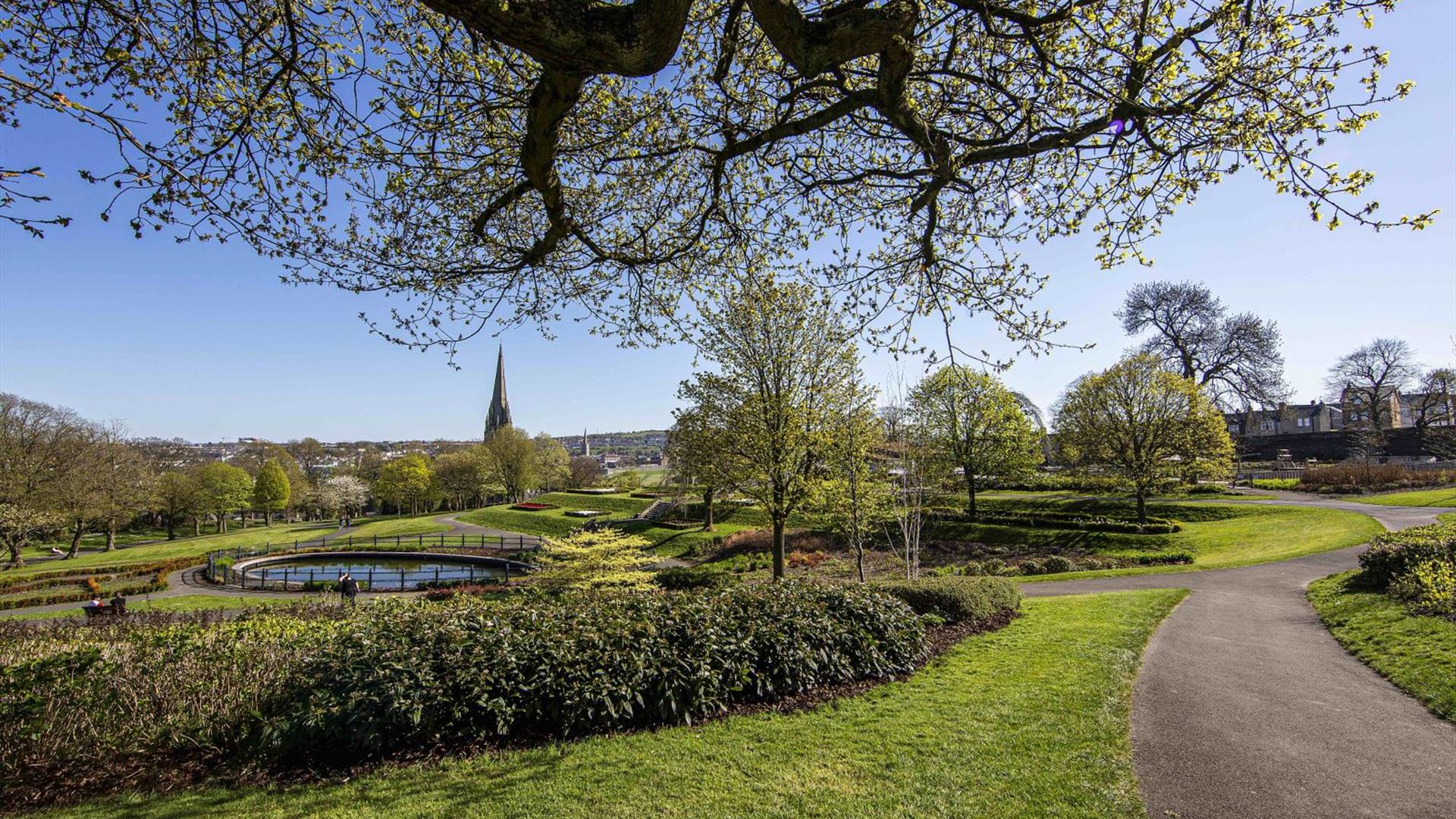 image of Brooke Park looking towards the city